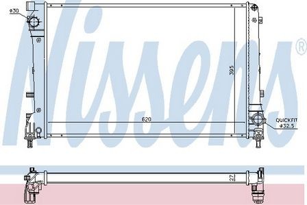 Nissens radiator for fiat - fiat, 500