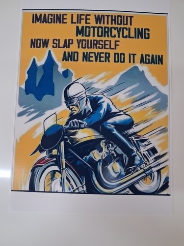 Triumph bsa reprint poster - triumph, a3