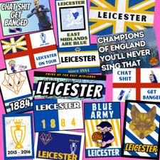 50x Leicester Stickers 