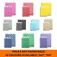 Polka Dot Sweet Paper Bags - Favour Counter Gift Shop Party - Small Medium Large