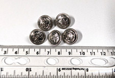 5 NEW SMALL SILVER METAL