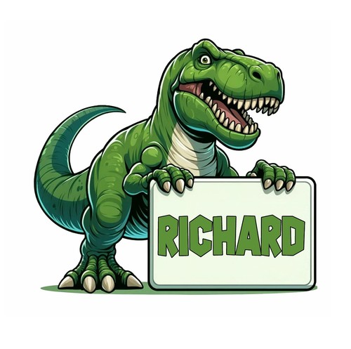 Rex dinosaur personalised - dinosaur,