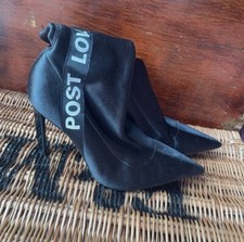 ZARA SOCK-STYLE HEELED ANKLE