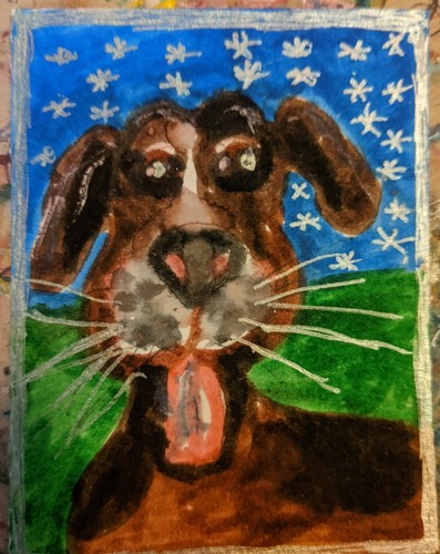 Aceo original watercolor - aceo,
