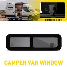 Universal CAMPERVAN Driver Side Sliding window 780 x 240mm With FIT Kit + U Trim