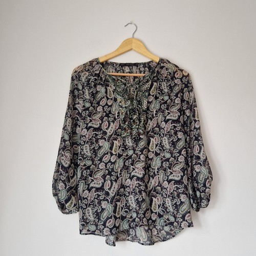 Zara black green cream - black,
