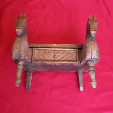 Antique wooden candle - wooden,