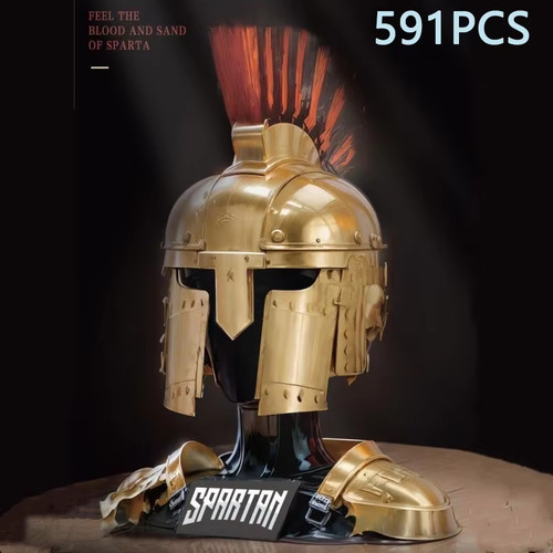 Spartan helmet building blocks - helmet,