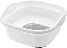 Addis 517763 Premium Soft Touch 8.5 litre Washing Up Bowl, White/Grey, 31.5 x 3