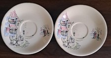 2 Vintage Alfred Meakin Montmartre Saucers . AF