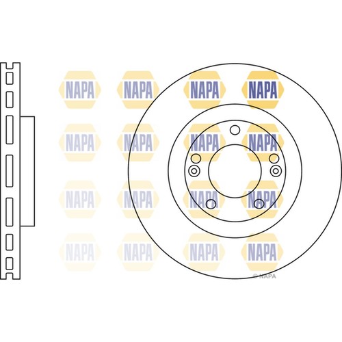 Brake discs vented for - 2x,