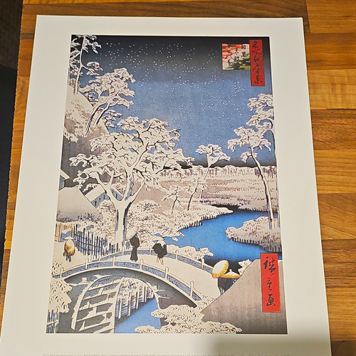 Utagawa hiroshige drum bridge - drum,