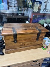 Sheesham wood storage trunk - sheesham,