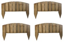 Wooden picket lawn fencing - wooden,