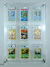 9-Slot Graded Card/Booster Pack Premium Acrylic Wall Mounted Display Case