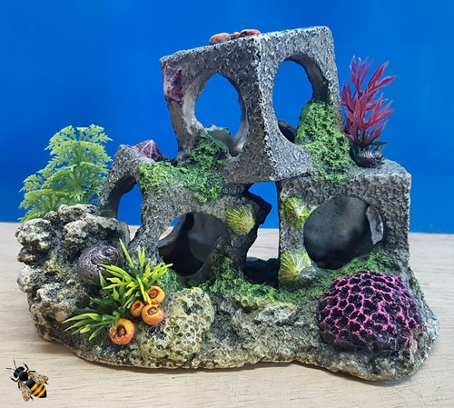 Coral cubes aquarium ornament - cubes,