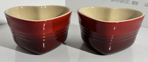 Creuset heart ramekins set - le,