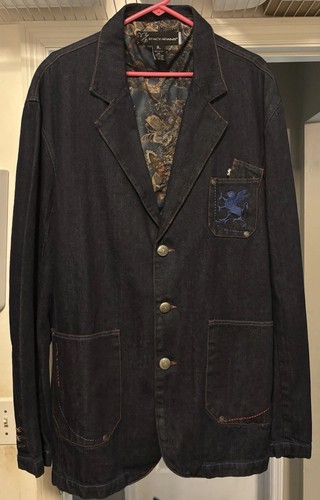 Stacy adams denim blazer - adams,