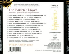 PHILIP MARTIN MAIDEN'S PRAYER AND OTHER GEMS FROM AN OLD PIANO STOOL NEW CD