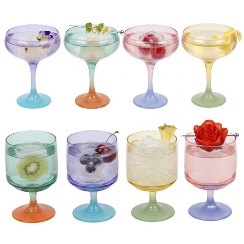 Bicoloured stemmed cocktail - bicoloured,