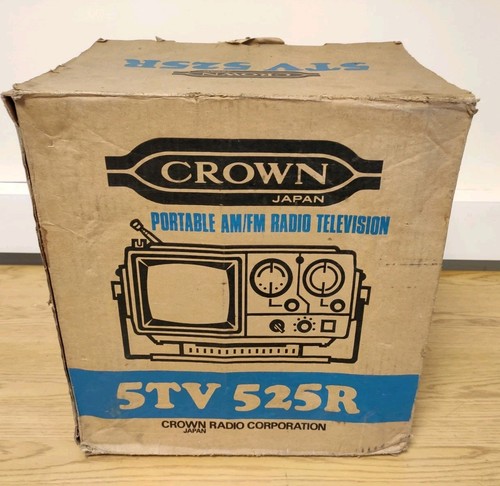 Crown boxed 5tv 525r vintage - boxed,