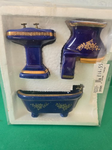 Doll house dark - dark, blue/gold