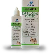 CLEARIT Dog Ear Hair Plucking Removal Powder 35G Helps Keeps Ears Fresh & Clean
