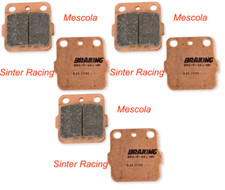 Front + Rear Brake Pads SinterRace Yamaha 350 YFM R RAPTOR 04/13