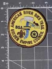 Vintage American River Bike Trail Golden Empire Council GEC Patch Boy Scouts BSA