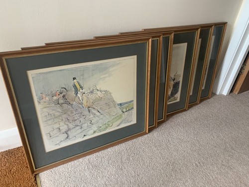 Antique pictures framed - x,