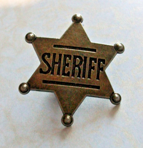 Sheriff pin badge metal - sheriff,