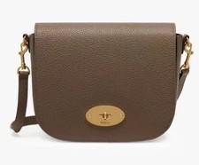 Mulberry Small Darley Satchel Grain Leather Shoulder Bag in Clay Used