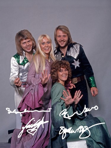 Abba signed autograph 6x4 - abba,