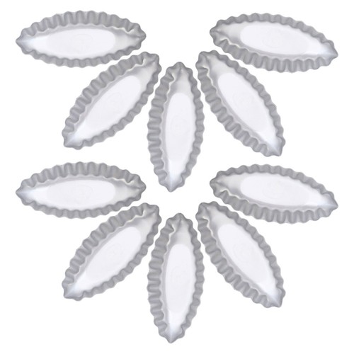 Pack boat shaped egg - shaped, tart