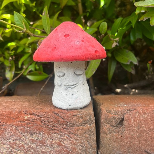 Concrete toadstool mushroom - concrete,