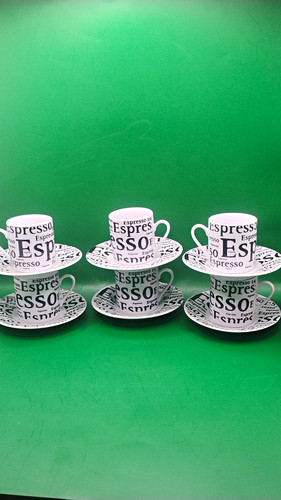 Espresso text prined ceramic - espresso,