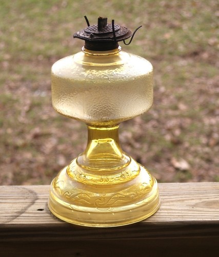 Vintage hurricane oil lamp - oil,