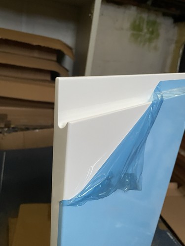 300mm white gloss handleless - white,