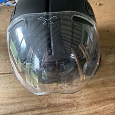 Black Motorcycle Helmet with Full Face Visor Motorbike Scooter