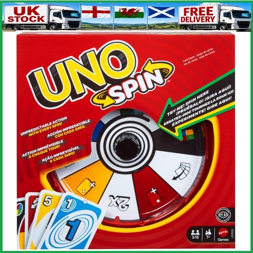 Mattel games uno spin card - games,