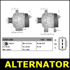 Alternator Fits VAUXHALL