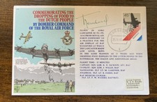 Prince Bernhard of Netherlands signed cover 1980 Operation Manna Dutch Food drop