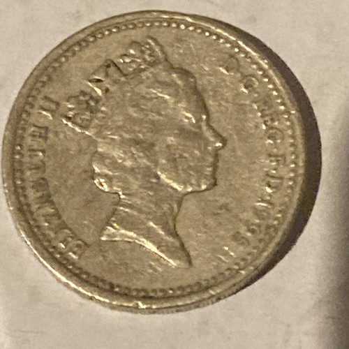 1995 british one pound - pound, coin