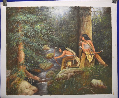 Hand painted oil painting - painted,