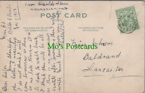 Genealogy postcard johnson - postcard,