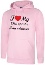 I Love My Chesapeake Bay Retriever Dog Unisex Hoody Hoodie Hooded Sweatshirt