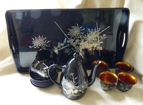 Antique japanese black - japanese, lacquer