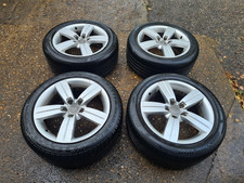 AUDI TT MK2 8J 17" INCH 5 SPOKE ALLOY WHEELS WITH TYRES 8J0601025C #1J