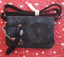 Kipling COLLYN Crossbody bag, BLACK MONO PRINT,  DAVINA MONKEY