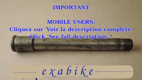 Front wheel axle - wheel, for
